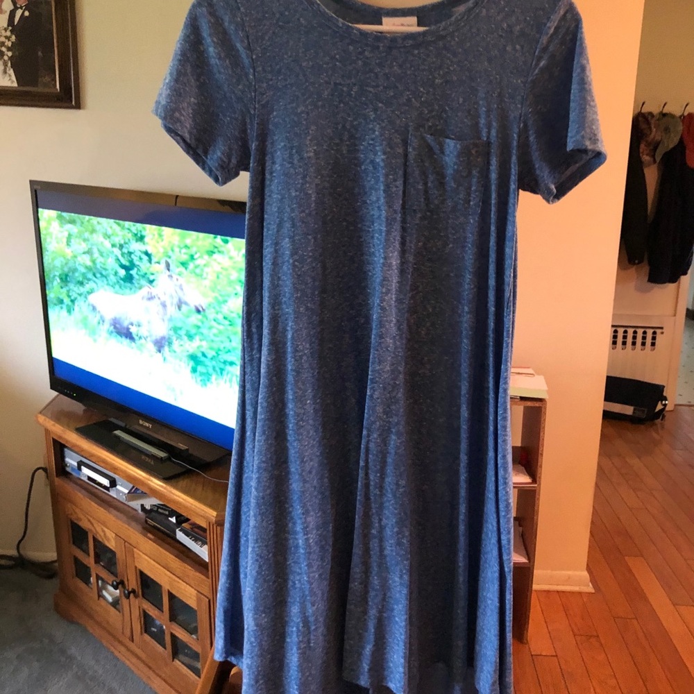 Lularoe dress, blue heather color